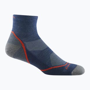 Șosete bărbătești Darn Tough Light Hiker 1/4 Șosetă cu pernă denim