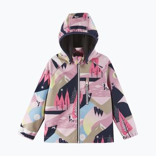 Geacă softshell pentru copii Reima Vantti grey pink