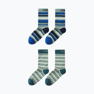 Șosete pentru copii Reima Parit 2 pack stone green