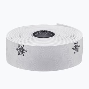 SUPACAZ Super Sticky Kush Galaxy Galaxy bandă albă / imprimare neagră / priză neagră / dopuri negre de bandă neagră pentru ghidon