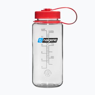 Sticlă turistică Nalgene Wide Mouth clear/red cap