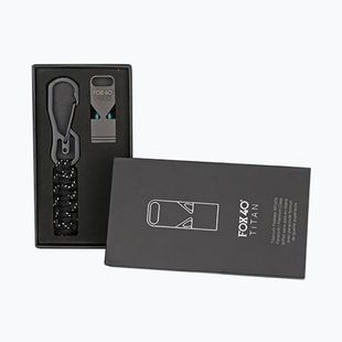 Fluier cu șnur Fox 40 Titan matte black