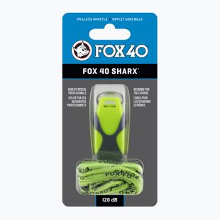 Fluier cu șnur Fox 40 Sharx Safety neon/grey