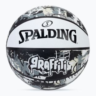 Minge de baschet Spalding Graffiti biały mărimea 7