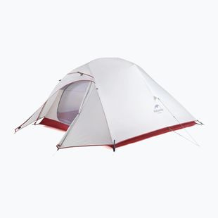 Cort de trekking pentru 3 persoane Naturehike Updated Cloud Up 3 light grey/red