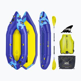 Caiac gonflabil 1-persoană Aquatone Bee Inflatable Pack Raft 7'3" 221 cm