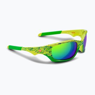 Ochelari de soare pentru copii Aztron Shine spark lime/wayve/polarized green/yellow mir/grey