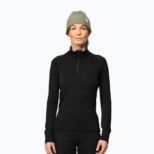 Bluză termoactivă pentru femei Devold Duo Active Merino 205 Zip Neck black
