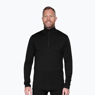 Bluză termoactivă pentru bărbați Devold Breeze Plus Merino 200 Zip Neck black