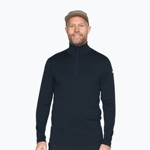 Bluză termoactivă pentru bărbați Devold Breeze Plus Merino 200 Zip Neck ink