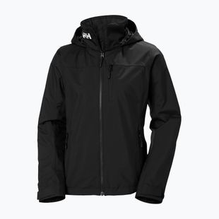 Geacă de navigație pentru femei Helly Hansen Crew Hooded Midlayer 2.0 black