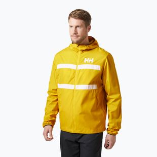 Jachetă de navigație pentru bărbați Helly Hansen Salt Striped Windbreaker gold rush