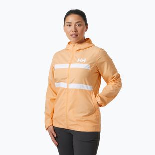 Jachetă de navigație pentru femei Helly Hansen Salt Stripe Windbreaker miami peach