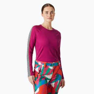 Bluză termică damă Helly Hansen Lifa Active Stripe Crew magenta 2.0