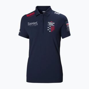 Tricou polo pentru femei Helly Hansen Crew Tech Polo navy