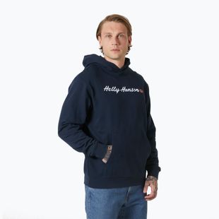 Hanorac pentru bărbați Helly Hansen Core Graphic Sweat Hoodie navy