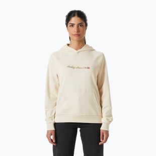 Hanorac pentru femei Helly Hansen Core Graphic Hoodie cream