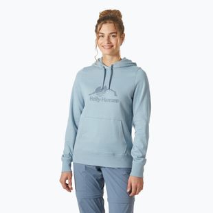Bluză pentru femei Helly Hansen Nord Graphic Pullover Hoodie windy blue