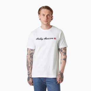 Tricou pentru bărbați Helly Hansen Core Graphic T 2.0 white