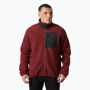 Bluză pentru bărbați Helly Hansen Panorama Pile Block mars red