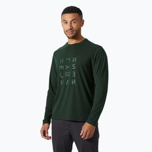 Longsleeve pentru bărbați Helly Hansen Skog Graphic dark jungle
