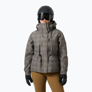 Geacă de schi pentru femei Helly Hansen Nora Insulated 2.0 pebble broxburn plaid aop