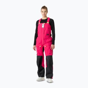 Pantaloni de navigație pentru femei Helly Hansen Skagen Offshore Bib cranberry