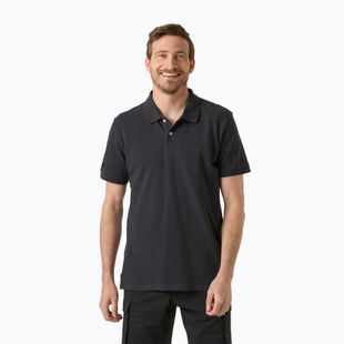 Tricou polo pentru bărbați Helly Hansen Crew Polo Pique ebony