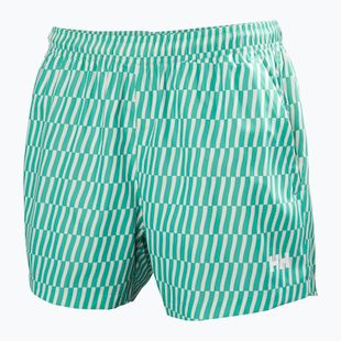 Pantaloni scurți de navigație pentru bărbați Helly Hansen Newport Trunk 4.5" dark mint offset stripe ao