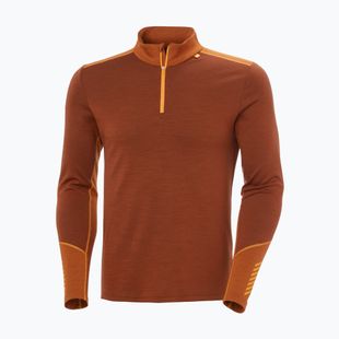 Bluză termoactivă pentru bărbați Helly Hansen Lifa Merino Midweight 1/2 Zip iron oxide