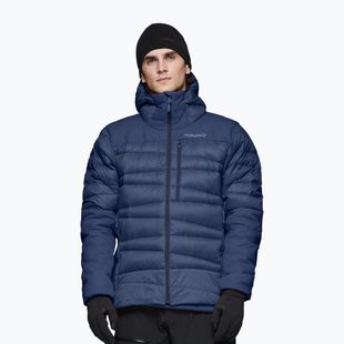 Geacă cu puf pentru bărbați NORRONA Falketind Down 750 Zip Hood indigo night