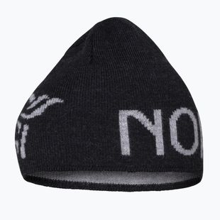 Căciulă de iarnă NORRONA MerinoUll Logo Beanie caviar melange