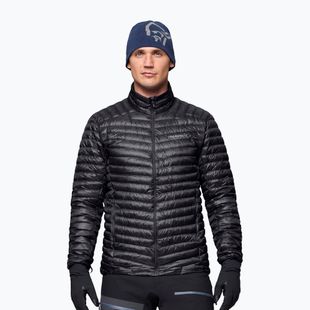 Geacă cu puf pentru bărbați NORRONA Trollveggen Down800 Super Light caviar black