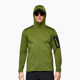 Bluză de trekking pentru bărbați NORRONA Falketind Warm2 Stretch Hood pesto