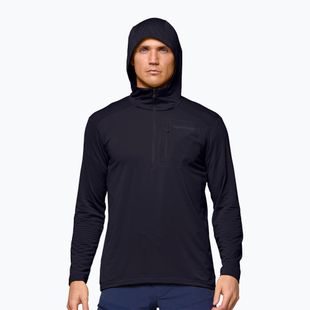 Bluză de trekking pentru bărbați NORRONA Falketind Warm1 Hood caviar black