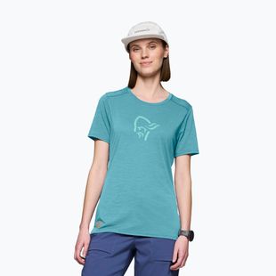 Tricou pentru femei NORRONA Femund Equaliser Merino brittany blue