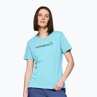 Tricou pentru femei NORRONA Cotton Norrøna Viking aqua haze
