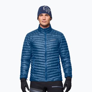 Geacă cu puf pentru bărbați NORRONA Trollveggen Down800 Super Light dark blue