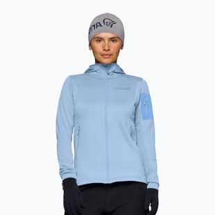 Bluză de trekking pentru femei NORRONA Falketind Warm2 Stretch Hood cashmere blue/allure
