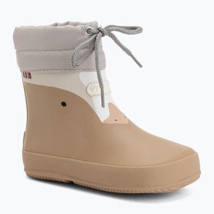 Cizme pentru copii Viking Alv Barefoot Paw Print beige