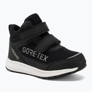 Încălțăminte pentru copii Viking Footwear Bouncy Mid 2V Gore-Tex negru