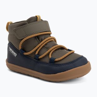 Încălțăminte barefoot pentru copii Viking Birch Barefoot Mid 1V Waterproof navy/olive