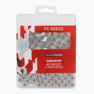Lanț de bicicletă SRAM CN PCRED22 114LI W/ PWR.LCK 11S 1 gri 00.2518.005.003