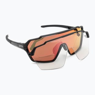 Ochelari de soare Smith Shift MAG negru/roșu cromat cu oglindă roșie