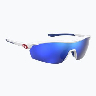 Ochelari de soare pentru copii Under Armour 7001/S S3 matte white/blue multilayer oleophobic