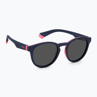 Ochelari de soare pentru copii Polaroid PLD 8048/S blue pink/grey polarized
