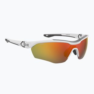 Ochelari de soare pentru bărbați Under Armour Yard Pro matte white/orange multilayer oleophobic