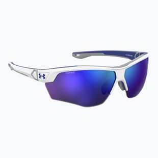 Ochelari de soare Under Armour Yard Dual S3 matte white blue/blue multilayer oleophobic