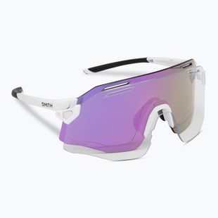 Ochelari de soare cu oglindă Smith Vert alb/color violet cromatic