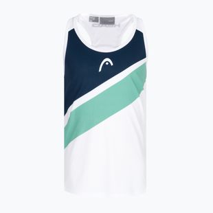 Tricou de tenis pentru copii HEAD Agility Tank Top, alb și verde 816132